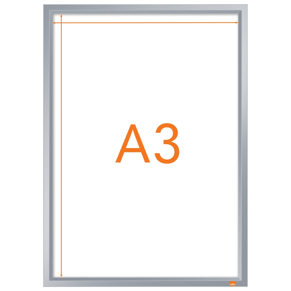 Nobo Impression Pro A3 Poster Frame, Grey, Each