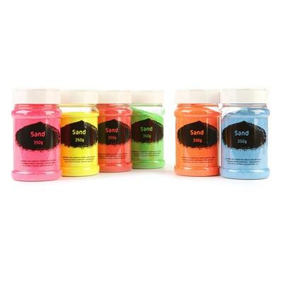 Fluorescent/UV Glow Sand Assorted Pack 6 250g