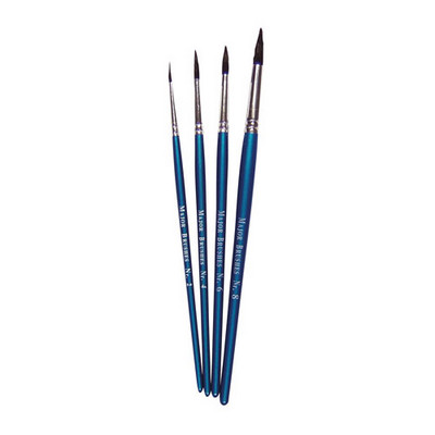 Imitation Squirrel Hair Mixture Brushes Blue Wallet 4