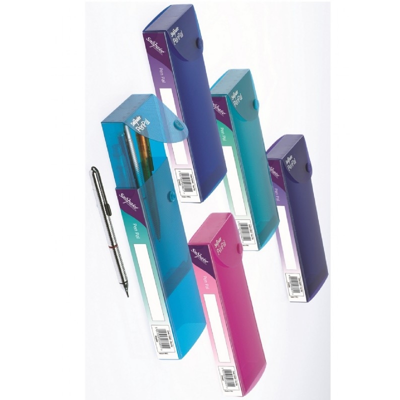 Snopake Penpal Pencil Case, Assorted Colours, Each