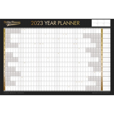 Pukka Pads Black & Gold 2023 Wall Planner - Each