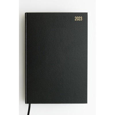 Calendar Year Diary (2023) Day To Page A4 Black Each