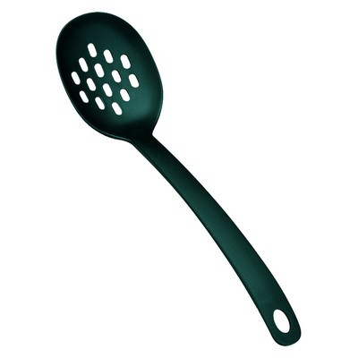 Nylon Perforated Spoon 300mm Black Each