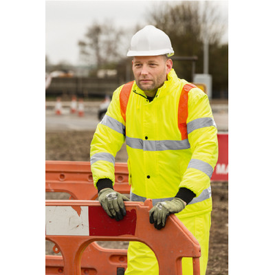 Hi-Vis Yellow Traffic Jacket, XL, Each