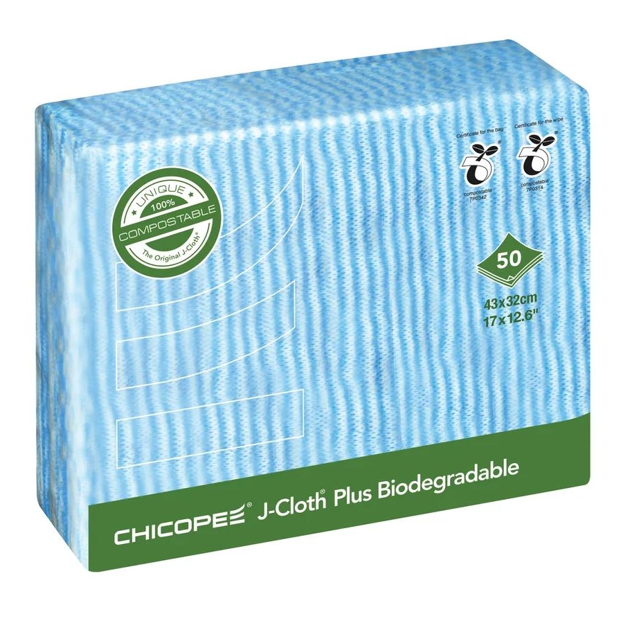 Chicopee J-Cloth Plus Biodegradable Blue