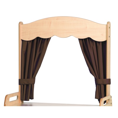 Theatre Add-on with Taupe Curtains