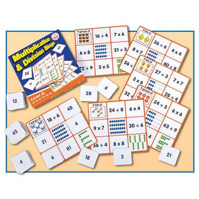 Multiplication & Division Bingo Pack Set