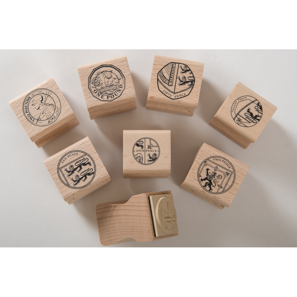 Coin Stamps Set of 8