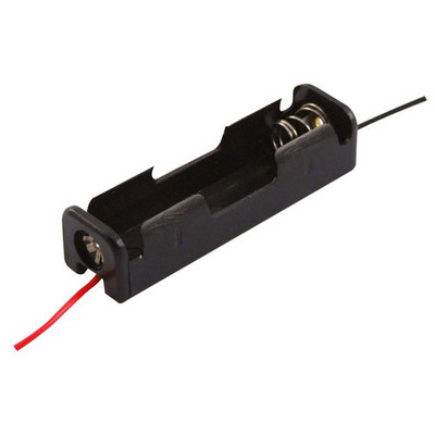 Battery Holder (1 AA) Black Pack 10