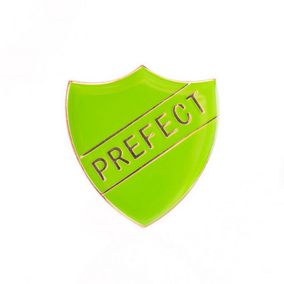 Prefect Enamelled Shield Green Pack 10