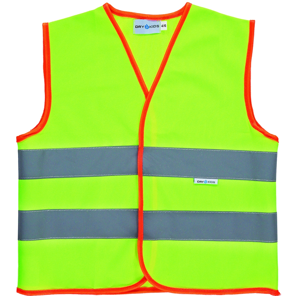 Children's Hi-Vis Waistcoat Green Age 1-3