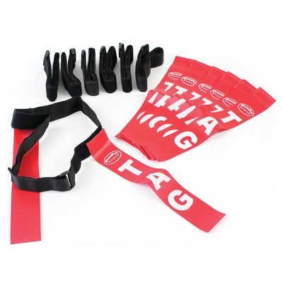 Tag Rugby Belt, Pack of 7, Red