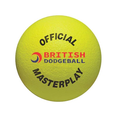 Official British Masterplay Foam Dodgeball, Yellow