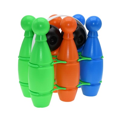 Multi-Colour Plastic Bowling Set