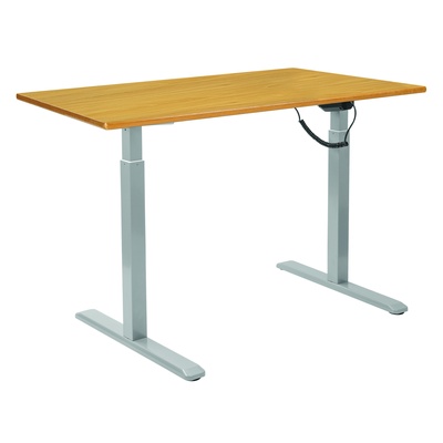 HA800 Sit Stand Desk Blue Edge L1200mm Beech
