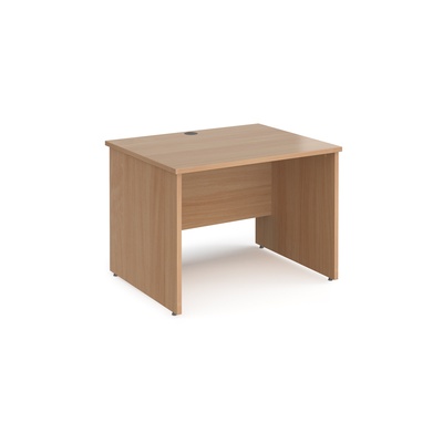 Rectangular Panel End Desk W1000mm Beech