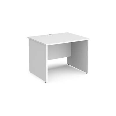 Rectangular Panel End Desk W1000mm White