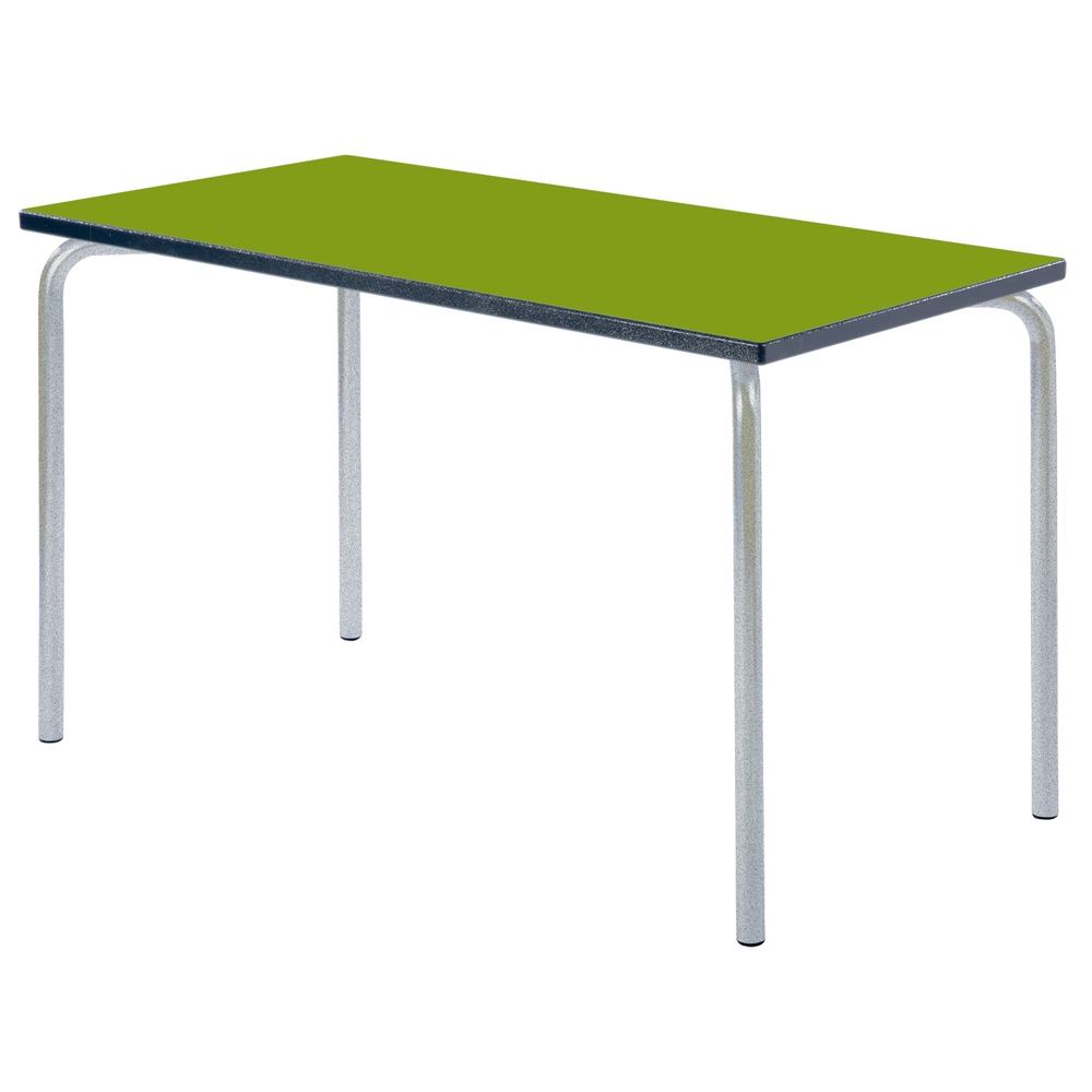 Rect Table Charcoal Edge 110x55x64cm Tangy Green