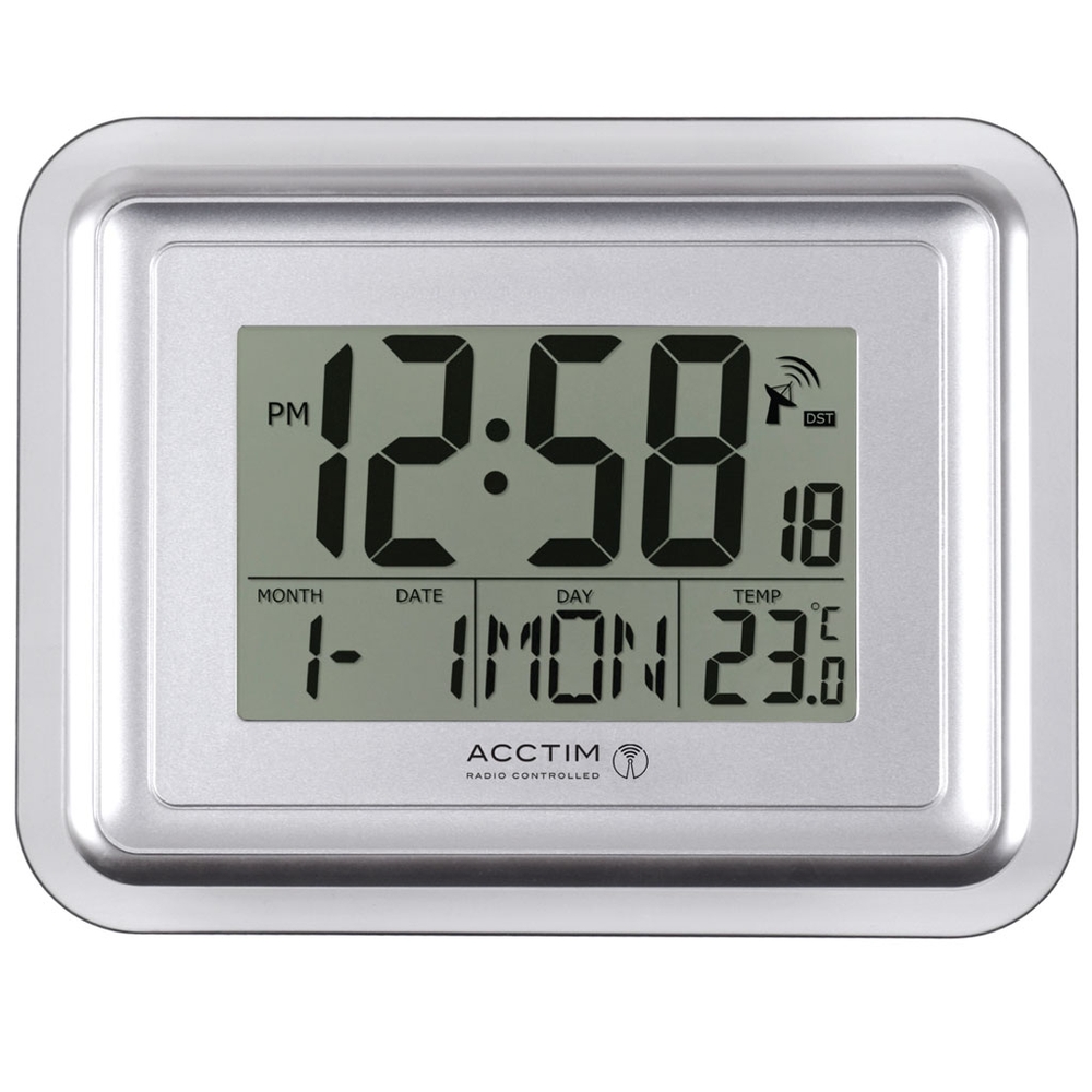 LCD Radio Controlled Calendar Clock Each