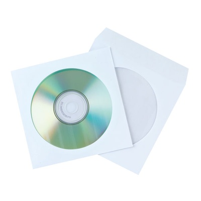 Fellowes CD/DVD Sleeves White Pack 50