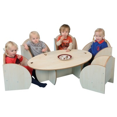 Toddler Mini Extra Low Table Maple